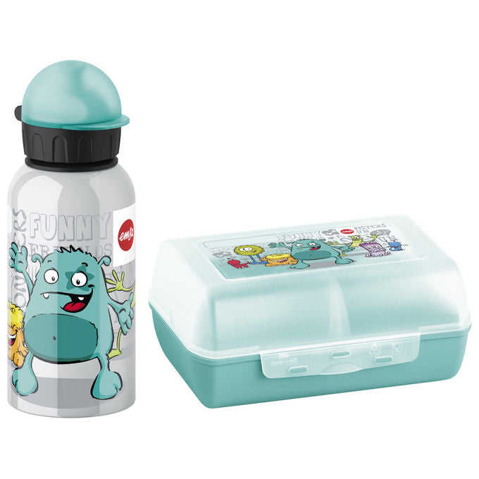 EMSA Bimbo-Set Regalo con Borraccia e Clipbox Monster