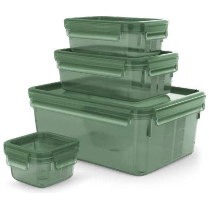 EMSA Contenitore Rettangolare Verde 4 pz