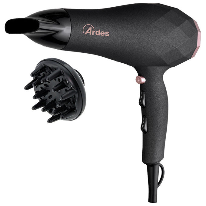 Ardes Stylo Asciugacapelli 2200W con Diffusore e Gancio
