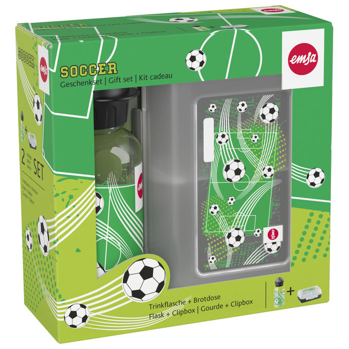 EMSA Bimbo Set Regalo con Borraccia e Clipbox Verde
