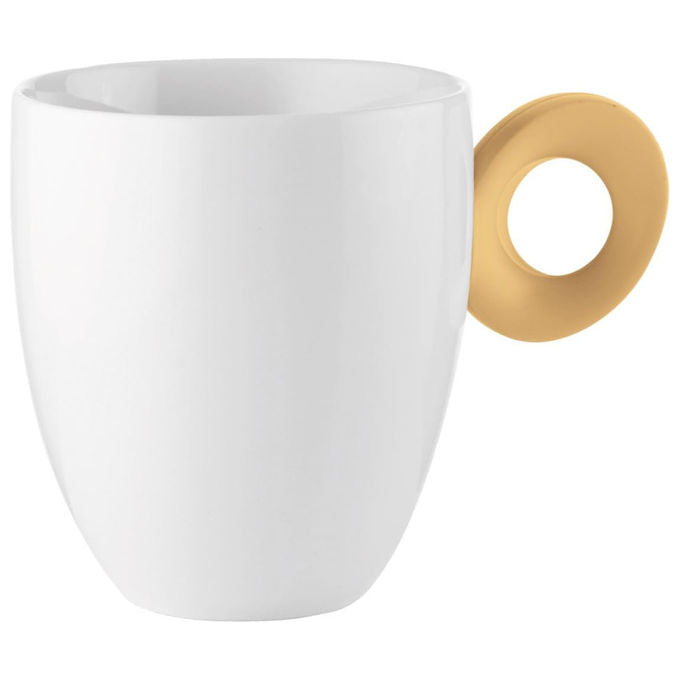Yeppon Mug Elegante in Porcellana con Manico Bicolore