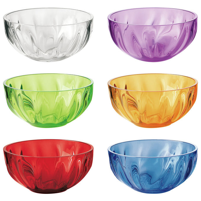 Fratelli Guzzini Set 6 Ciotoline Aqua 12 cm