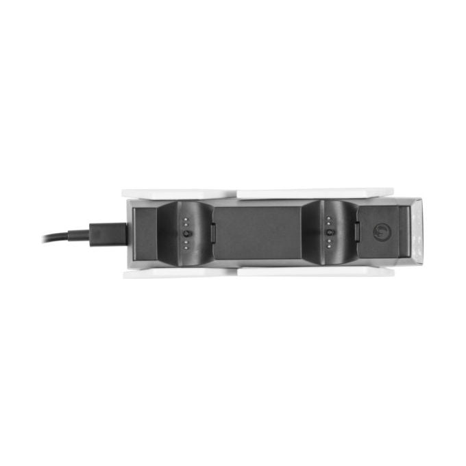 Nacon PS5DUALCHARGERV4 Dual Charger V4 Base di Ricarica Doppia PlayStation 5 DualSense DualSense Edge RGB colore Bianco Nero