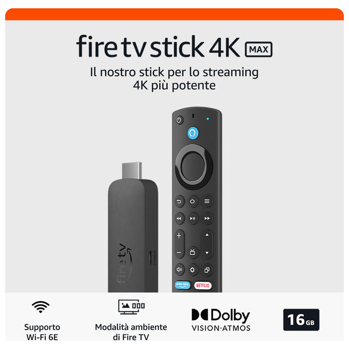 Amazon Fire TV Stick 4K Lettore Multimediale Streaming