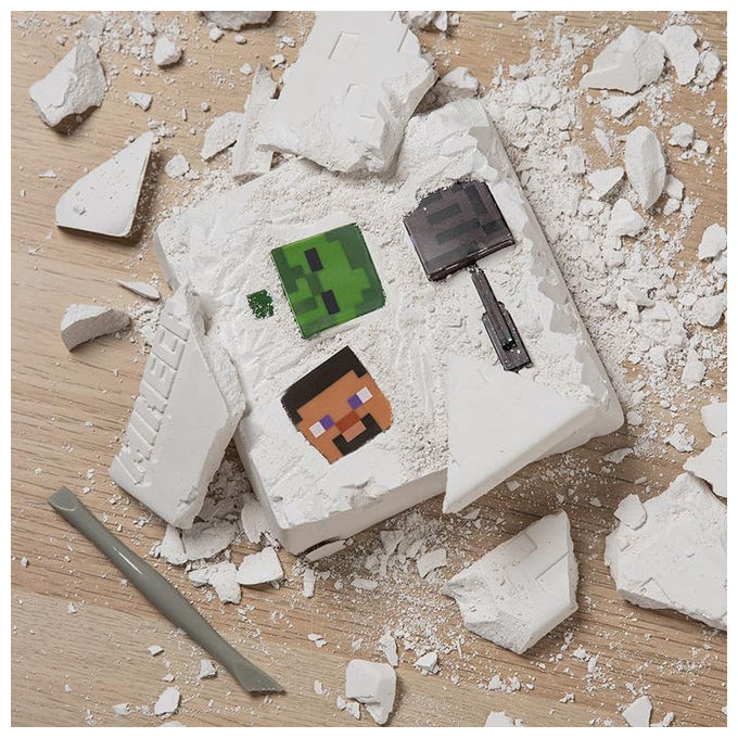 Paladone Kit di Scavo Minecraft con 3 Mini Figurine