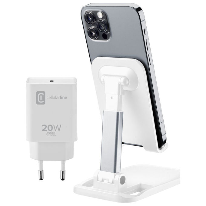 Cellularline Charge and Stand Kit per iPhone 8 e oltre