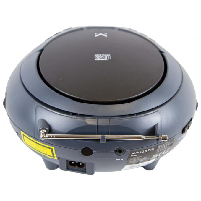 New Majestic Lettore CD Portatile Grigio Scuro