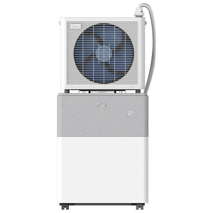 Comfee PORTASPLIT 12HP Condizionatore portatile 4 in 1 12000 BTU Classe riscaldamento A+-Raffreddamento A++  Gas R32 Rumorosita' 39dB Grigio e bianco (la confezione contiene unita' esterna e interna)