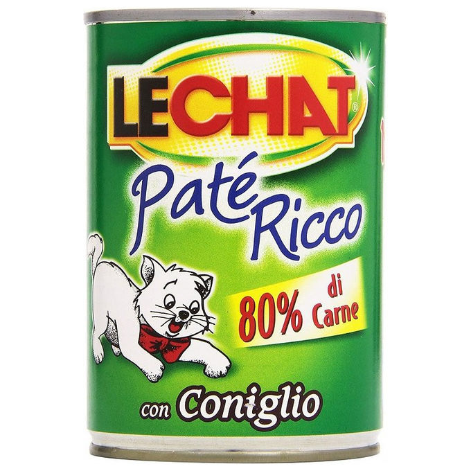 Lechat Pate' Gatto Coniglio 400g