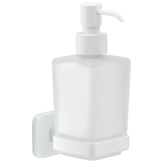 Gedy Dosasapone Tonga Bianco Matt Acciaio Inox