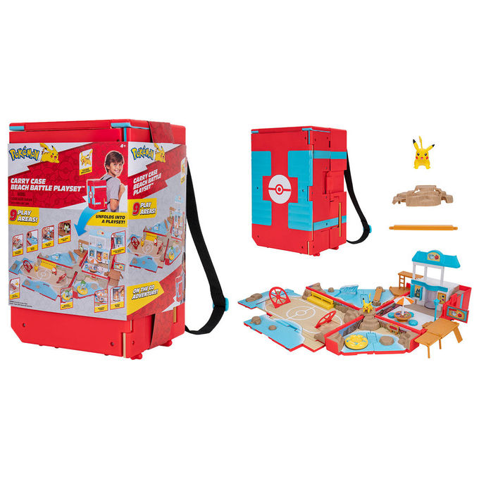 Pokémon Playset Arena Battle Beach Con Personaggio Esclusivo