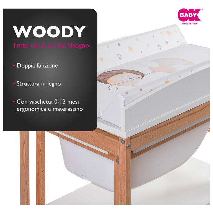 Woody Fasciatoio Multifunzionale in Legno e Plastica