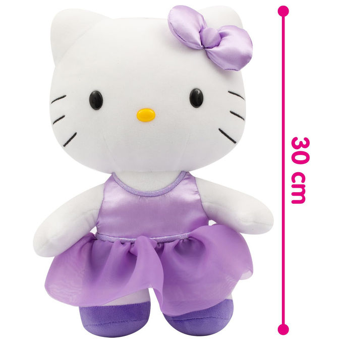 Hello Kitty Peluche Chic con Vestitino Viola
