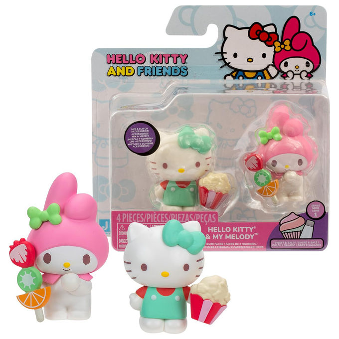 Hello Kitty Confezione 2 Figure 5 cm Assortimento