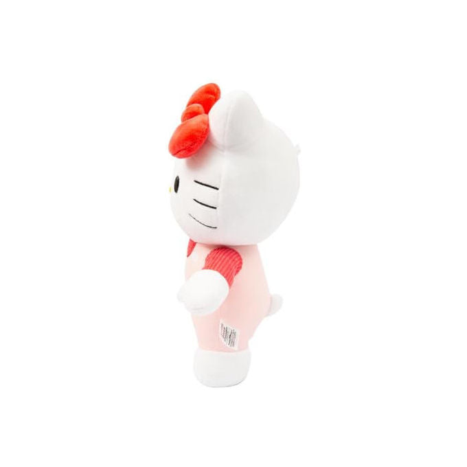 Hello Kitty Peluche Moda Rosa con Fiocco Rosso