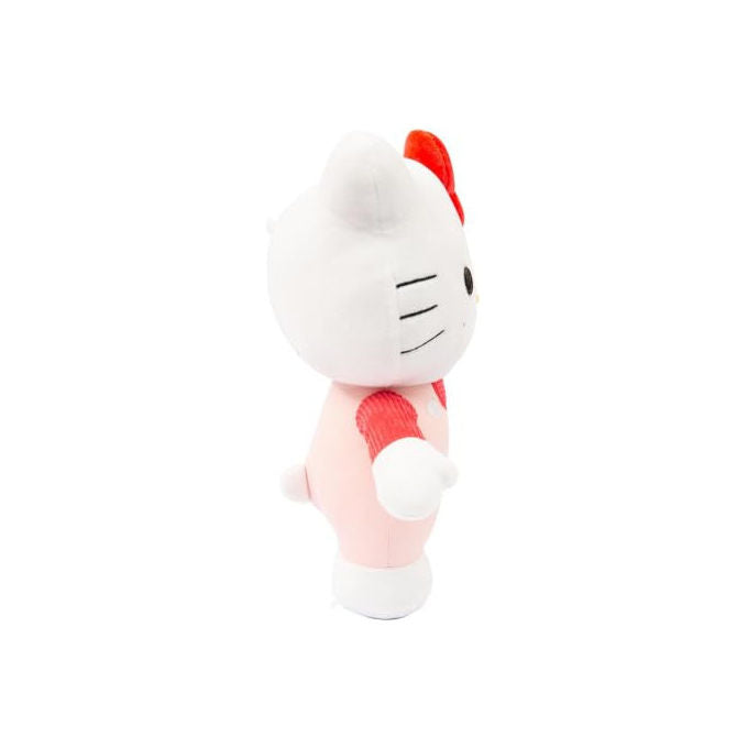 Hello Kitty Peluche Moda Rosa con Fiocco Rosso