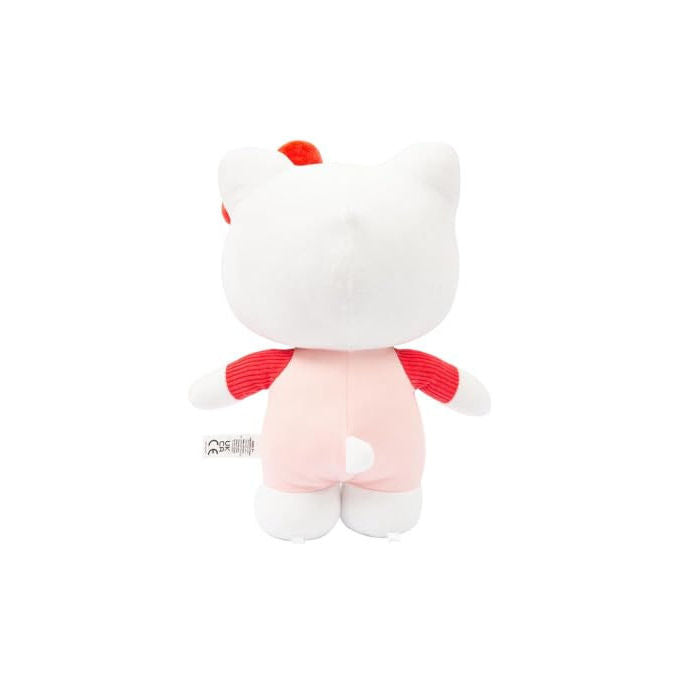 Hello Kitty Peluche Moda Rosa con Fiocco Rosso