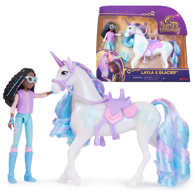 Unicorn Academy Layla and Glacier Set Giocattolo