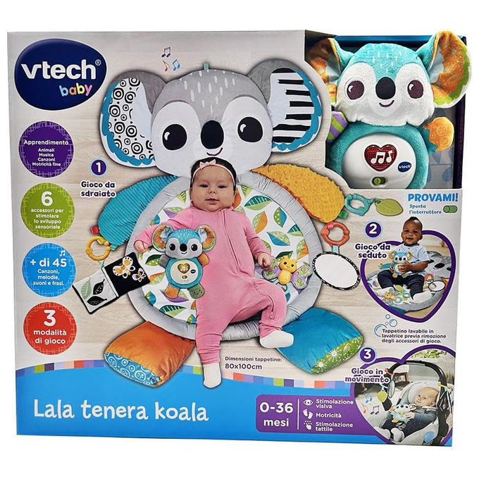 VTech Lala Tenera Koala Tappeto Neonato Stimola Sensi