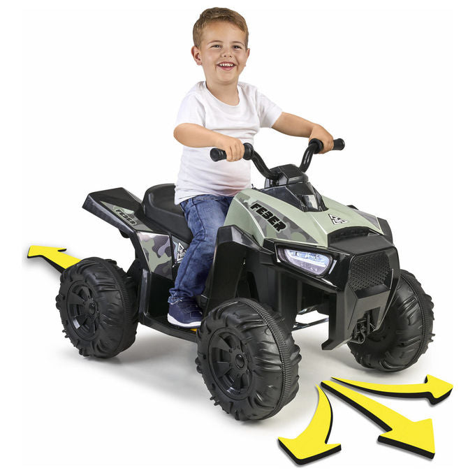 FEBER Quad Boxer 12V Giocattolo Elettrico per Bambini