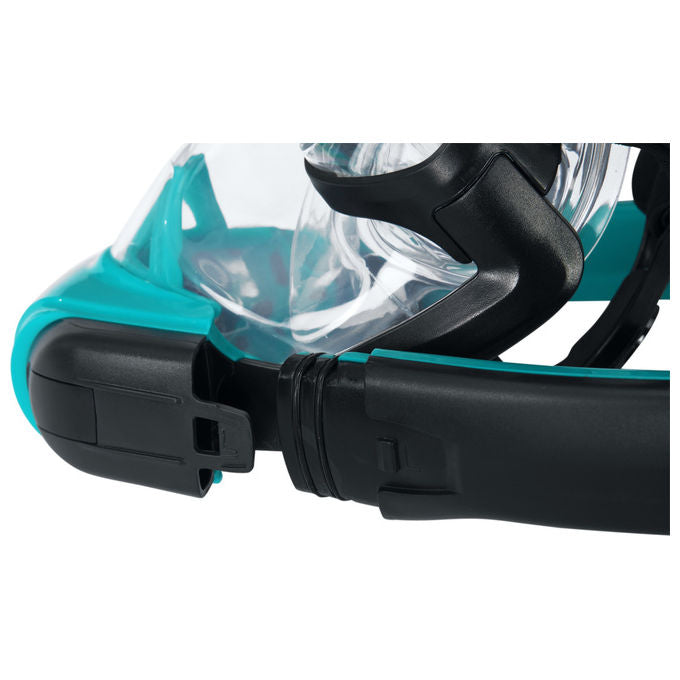 Bestway 24060 Flowtech Maschera Snorkeling Integrale Silicone Taglia S-M Dry-Top 14+ anni colore Nero Rosso Turchese