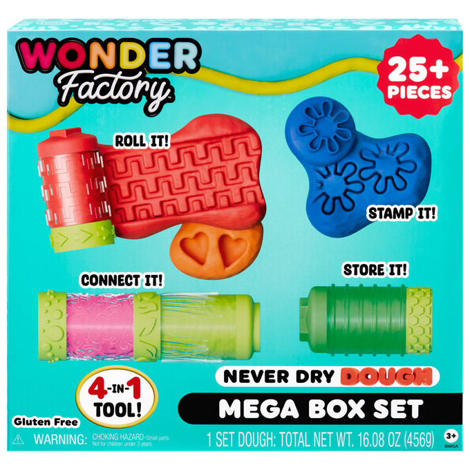 MGA Entertainment Wonder Factory Never Dry Dough Mega Box Set