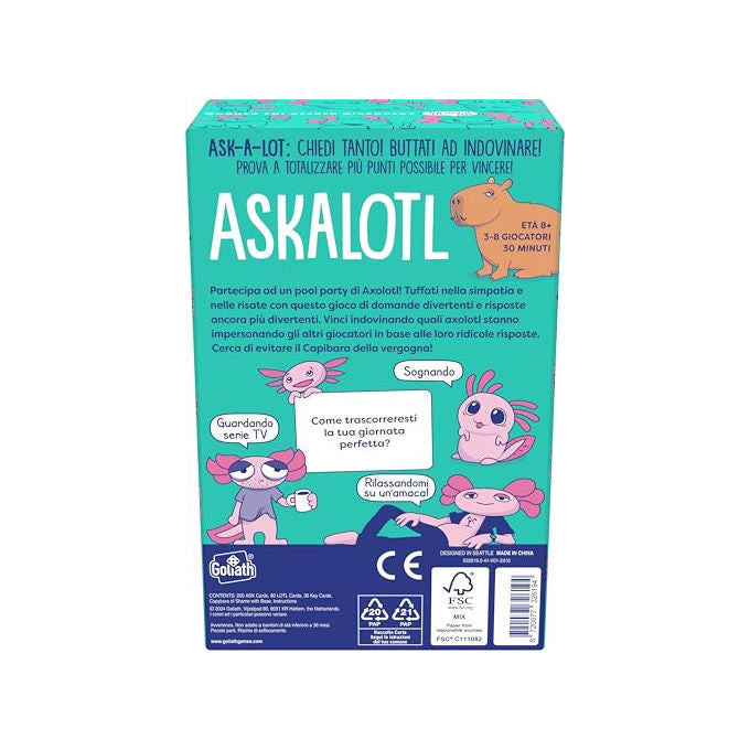 Askalotl Gioco di Societa' Interattivo Divertente