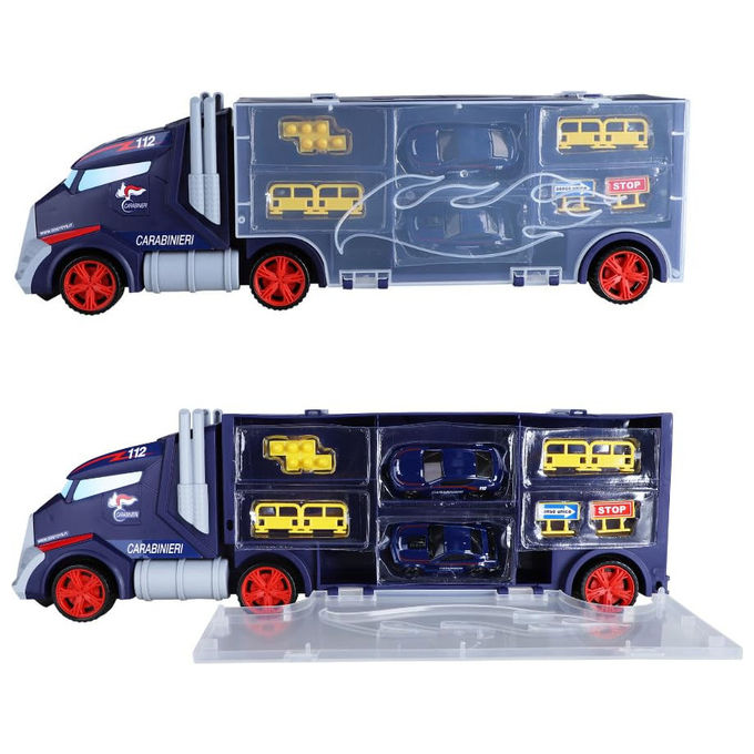 Silver Wheel Camion Carabinieri Valigetta con 2 Auto Die Cast