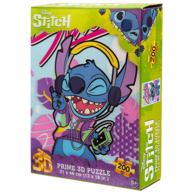 Grandi Giochi Puzzle Stitch Puzzle 200 Pz Con Walkman