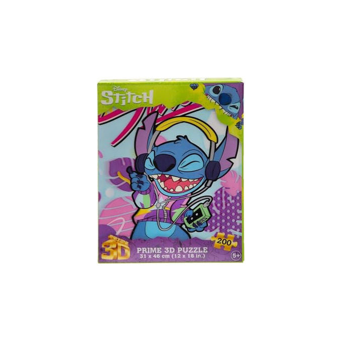 Grandi Giochi Puzzle Stitch Puzzle 200 Pz Con Walkman