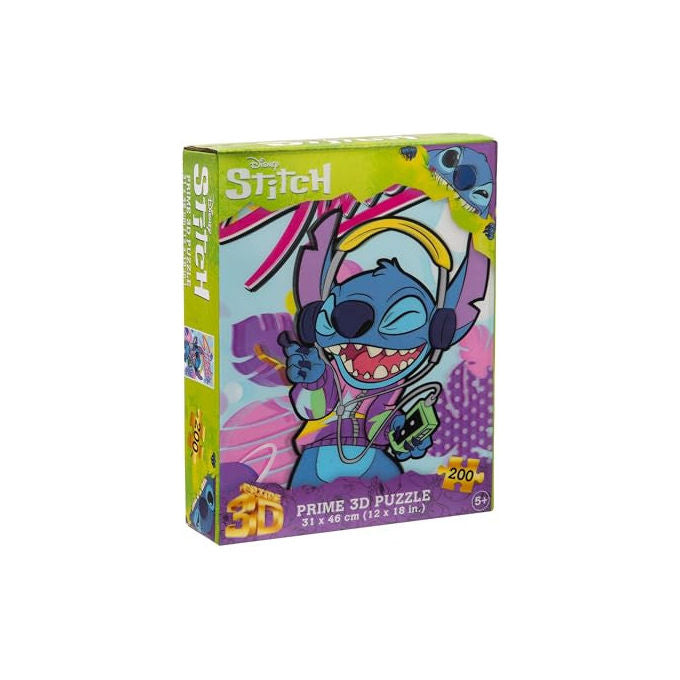 Grandi Giochi Puzzle Stitch Puzzle 200 Pz Con Walkman