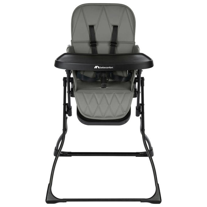 Bebeconfort 2151085210 Lily Seggiolone Pappa Pieghevole Ultra Compatto 4 Kg Cintura 5 Punti 6 Mesi 3 Anni colore Mineral Grey