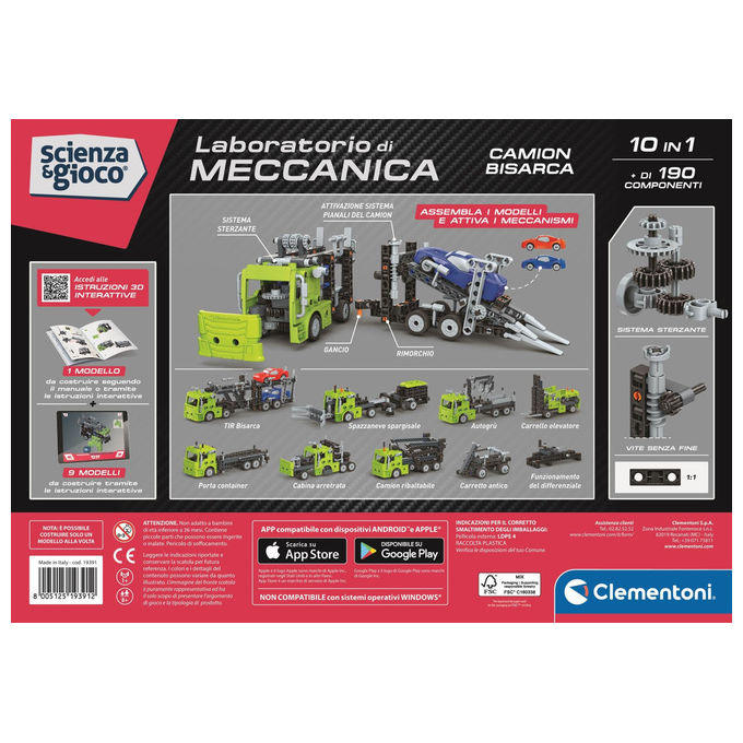 Clementoni Laboratorio di Meccanica Kit Educativo