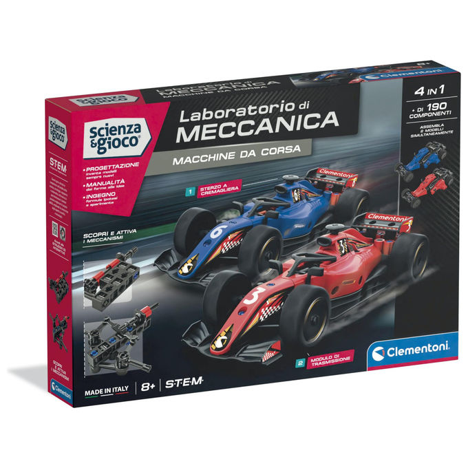 Clementoni Laboratorio di Meccanica Kit Auto da Corsa