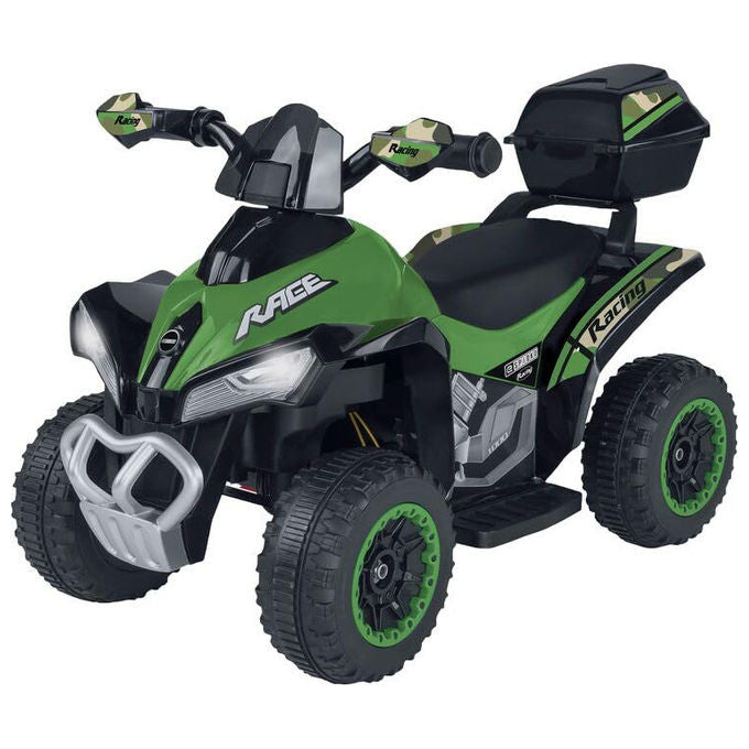 ESpidko Quad Elettrico Verde con Batteria al Litio 8.4V