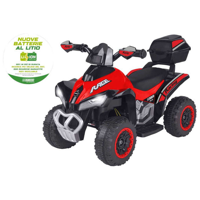 Yeppon Quad Elettrico BT Li-Ion 8.4V 4.5Ah Motore 1x15W Rosso