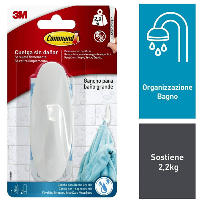 Command Ganci Resistenti All'Acqua per Ambienti Umidi