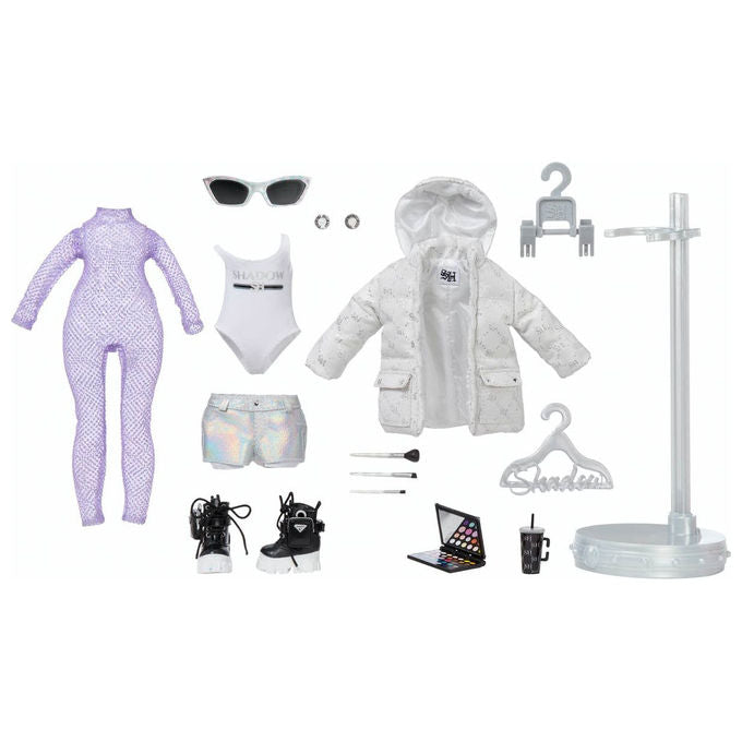 Rainbow High 583066EUC Shadow High Dia Mante Bambola alla Moda Serie 2 Snodabile 10+ Accessori colore Viola