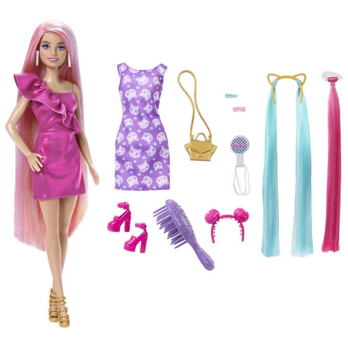 Barbie Bambola alla Moda JDC85 Multicolore con Abito Rimovibile e Accessori 3+ anni