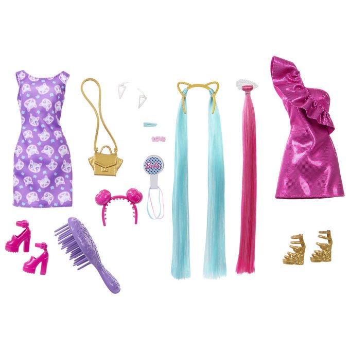 Barbie Bambola alla Moda JDC85 Multicolore con Abito Rimovibile e Accessori 3+ anni