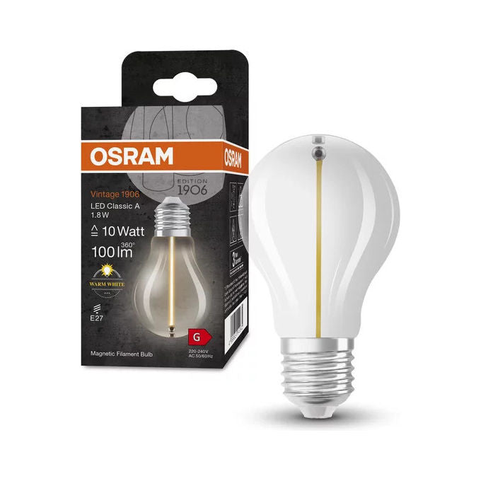 Osram Lampadina LED E27 1.8W 100lm Bianco Caldo