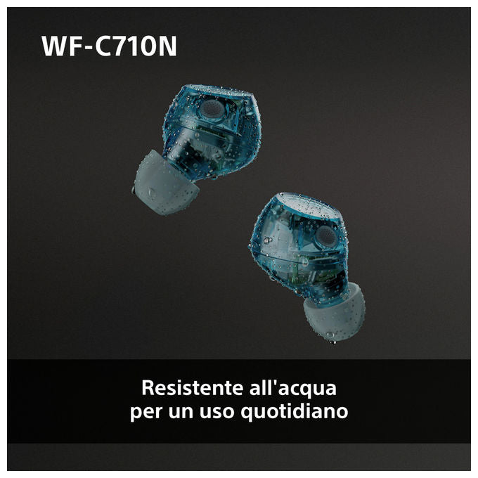 Sony WFC710N Auricolari True Wireless Bluetooth ANC Blu Glass Blue IPX4 40h