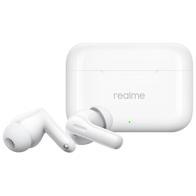 Realme Auricolari Bluetooth T200 Bianco Neve - Microfono Wireless Compatto
