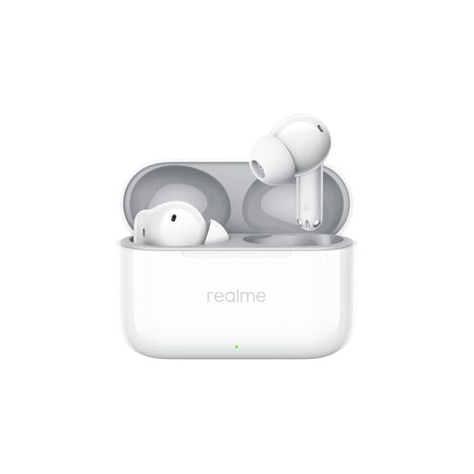Realme Auricolari Bluetooth T200 Bianco Neve - Microfono Wireless Compatto