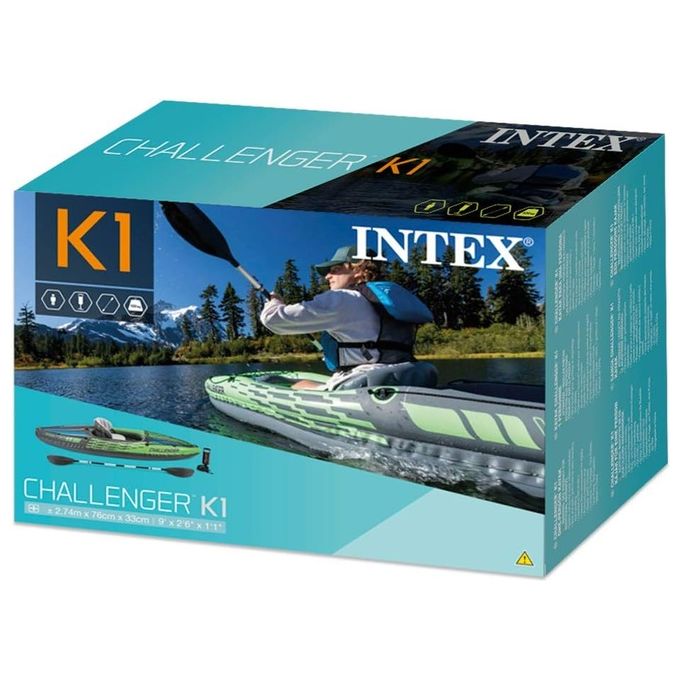 Intex Canoa Challenger K1 Kayak 274x76cm