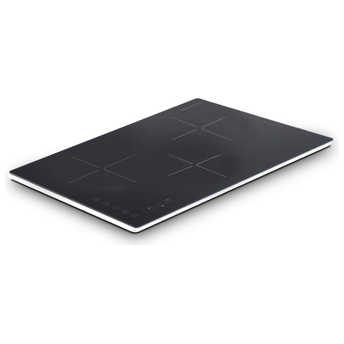 Melchioni Piano Cottura a Induzione 59 cm 3 Fornelli da Incasso Nero Vetro Touch