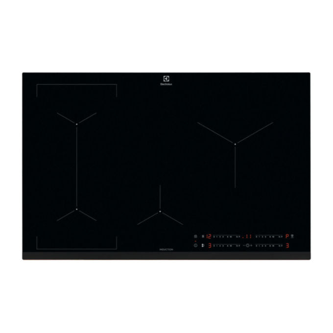 Electrolux Serie 600 LIL83441 Piano cottura a induzione 4 fornelli 78 cm Nero