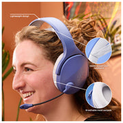 HyperX Cloud Jet Cuffie Gaming Wireless Blu Chiaro, Dual 2.4GHz+BT, PC-PS5-PS4-Mobile