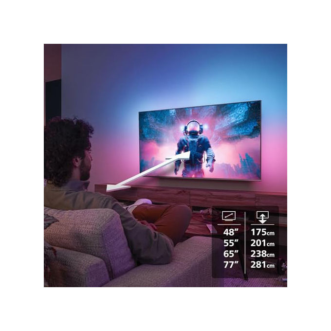 Philips OLED 55OLED770 TV Ambilight 4K 55'' P5 AI Perfect Picture Ultra HD