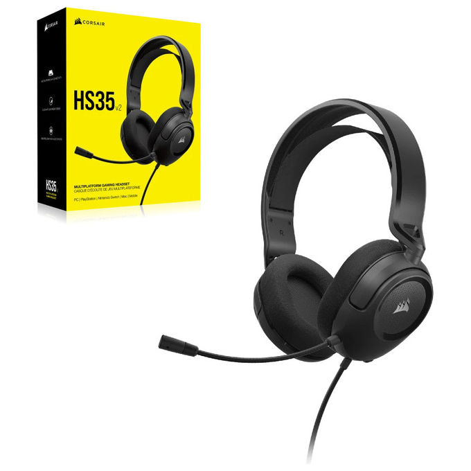 Corsair HS35 V2 Auricolare Gaming Cablato Blu